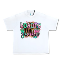 White loaded tea junkie Urban Heavy Tee - Jasminsmagicworld