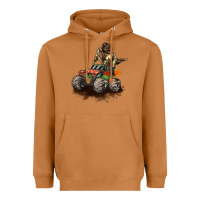 Meerkat monster truck and t rex dinosaur Heavyweight Hoodie - LillyAllenDesigns
