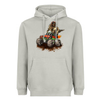 Moon Dust monster truck and t rex dinosaur Heavyweight Hoodie - LillyAllenDesigns
