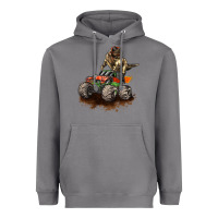 Storm monster truck and t rex dinosaur Heavyweight Hoodie - LillyAllenDesigns