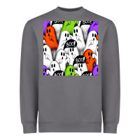 Storm boo ghosts seamless pattern Heavyweight Sweatshirt - BundleAndBundleShop