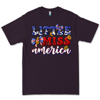 Plum little miss america Premium Tee - texasbilliewilder