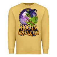 Antique Gold Hocus Croakus Frog Premium Sweatshirt - LillyAllenDesigns
