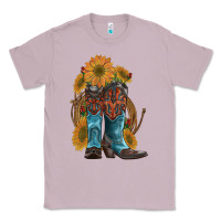 Lilac western boots with sunflowers Classic Tee - Artiststas