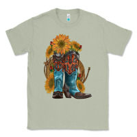 Matcha western boots with sunflowers Classic Tee - Artiststas