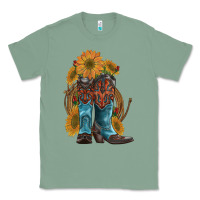 Sage western boots with sunflowers Classic Tee - Artiststas