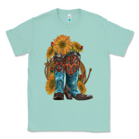 Seafoam western boots with sunflowers Classic Tee - Artiststas