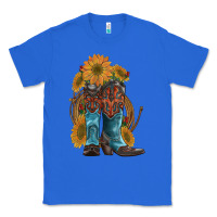 True Royal western boots with sunflowers Classic Tee - Artiststas