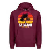 Burgundy Miami Beach Premium Hoodie - Bettercallsaul