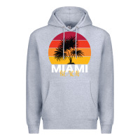 Heather Grey Miami Beach Premium Hoodie - Bettercallsaul