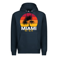 Navy Miami Beach Premium Hoodie - Bettercallsaul