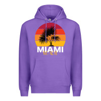 Purple Miami Beach Premium Hoodie - Bettercallsaul