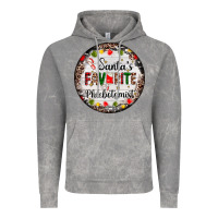 Cloud Rock christmas santas favorite phlebotomist light Vintage Hoodie - AdoDesignShop