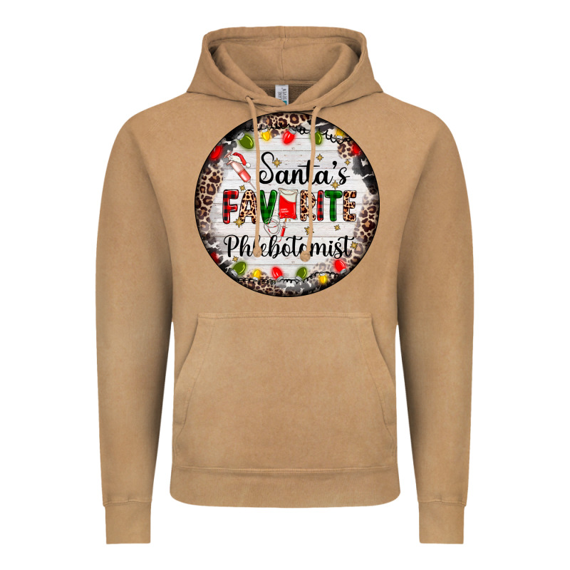 Christmas Santas Favorite Phlebotomist Light Vintage Hoodie by AdoDesignShop | Teevron