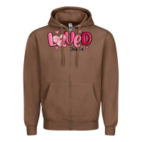 Chestnut valentine's day loved john 3 16 Zipper Hoodie - MaliasSmallBusiness