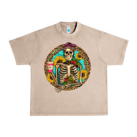 French Oak western skeleton coffee sunflowers Urban Heavy Tee - Artiststas