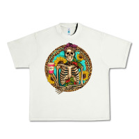 Pistachio western skeleton coffee sunflowers Urban Heavy Tee - Artiststas
