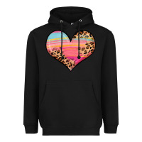 Black valentine s day colorful heart Heavyweight Hoodie - LillyAllenDesigns