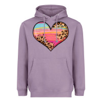 Lavender valentine s day colorful heart Heavyweight Hoodie - LillyAllenDesigns
