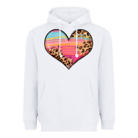 White valentine s day colorful heart Heavyweight Hoodie - LillyAllenDesigns