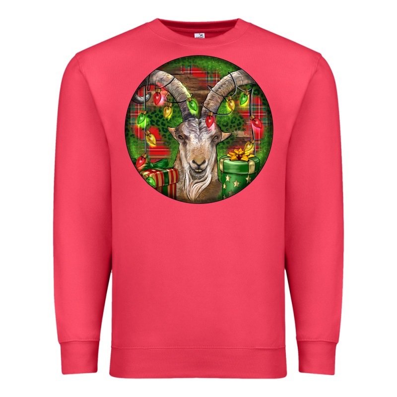 Spanish Goat Christmas Ornament Premium Sweatshirt by LillyAllenDesigns | Teevron