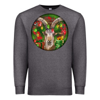 Charcoal Heather Spanish Goat Christmas Ornament Premium Sweatshirt - LillyAllenDesigns