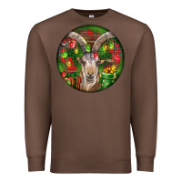 Chestnut Spanish Goat Christmas Ornament Premium Sweatshirt - LillyAllenDesigns