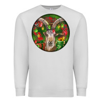 Dove Grey Spanish Goat Christmas Ornament Premium Sweatshirt - LillyAllenDesigns