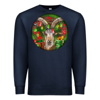 Navy Spanish Goat Christmas Ornament Premium Sweatshirt - LillyAllenDesigns