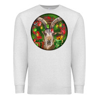 Oatmeal Heather Spanish Goat Christmas Ornament Premium Sweatshirt - LillyAllenDesigns