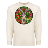 Sandshell Spanish Goat Christmas Ornament Premium Sweatshirt - LillyAllenDesigns