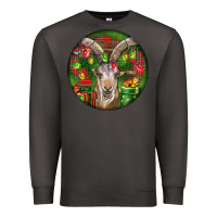 Smoke Spanish Goat Christmas Ornament Premium Sweatshirt - LillyAllenDesigns