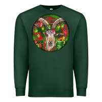 Sports Green Spanish Goat Christmas Ornament Premium Sweatshirt - LillyAllenDesigns