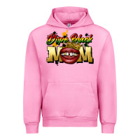 Fuchsia Pink black mom Urban Hoodie - CowGirlArtShop