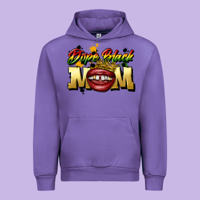 Black Mom Urban Hoodie Designed By Cowgirlartshop