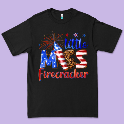 Premium Tee little miss firecracker billie wilder