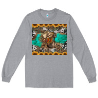 Heather Grey western boots and sunflowers tumbler Long Sleeve Tee - Jasminsmagicworld