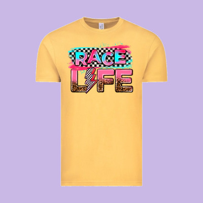 Race Life Vintage Tee Designed By Adodesignshop