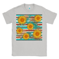 Moon Dust sunflower wood serape  leather seamless Classic Tee - AdoDesignShop
