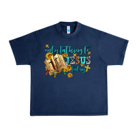Navy only talking to jesus today Urban Heavy Tee - AdoDesignShop