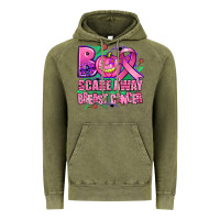 Vintage Olive halloween boo with cancer ribbon breast cancer sca Vintage Hoodie - AdoDesignShop