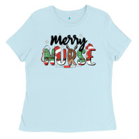 Baby Blue merry nurse Ladies Tee - MaliasSmallBusiness