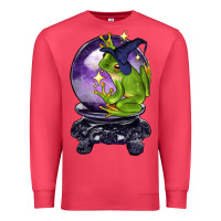 Cardinal Halloween Frog With Crystal Ball Premium Sweatshirt - LillyAllenDesigns