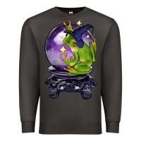 Smoke Halloween Frog With Crystal Ball Premium Sweatshirt - LillyAllenDesigns