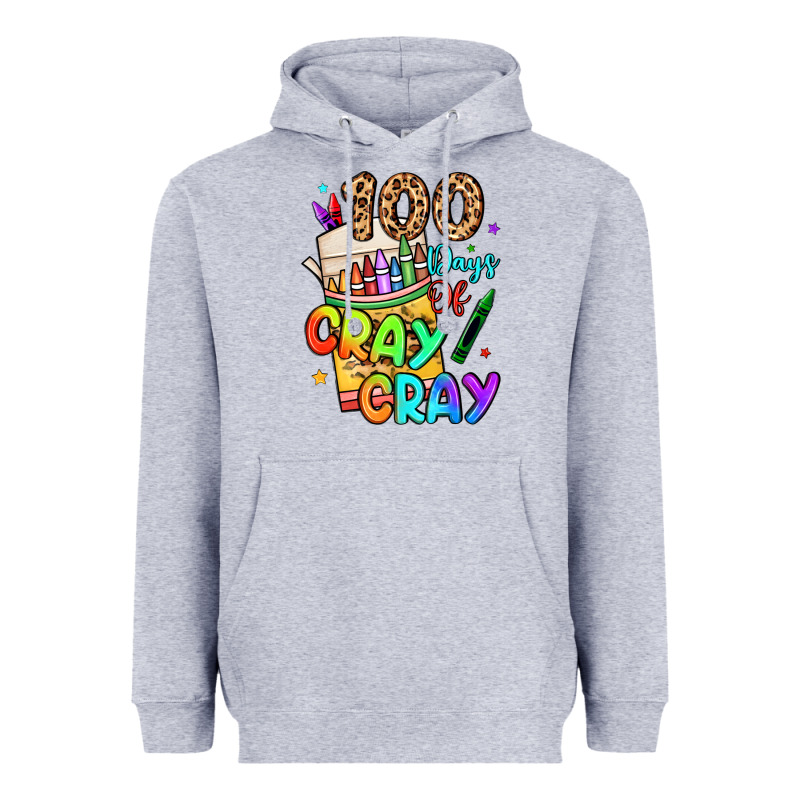 100 Days Of Cray Cray Heavyweight Hoodie by LillyAllenDesigns | Teevron