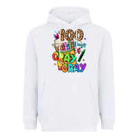 White 100 days of cray cray Heavyweight Hoodie - LillyAllenDesigns