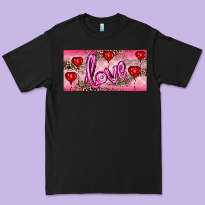 Premium Tee Valentine's Day Love Balloon Heart Balloons