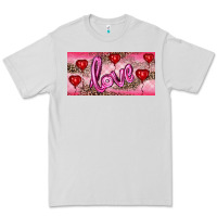 Dove Grey Valentine's Day Love Balloon Heart Balloons Premium Tee - RanaPortraitStore