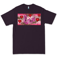 Plum Valentine's Day Love Balloon Heart Balloons Premium Tee - RanaPortraitStore
