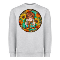 Heather Grey fall gnomes round earrings 2 Heavyweight Sweatshirt - Artiststas